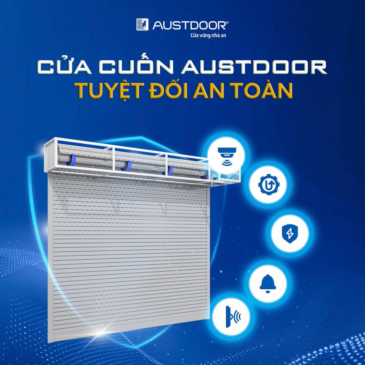 Cửa cuốn Austdoor TP.HCM cho nhà phố và cửa hàng