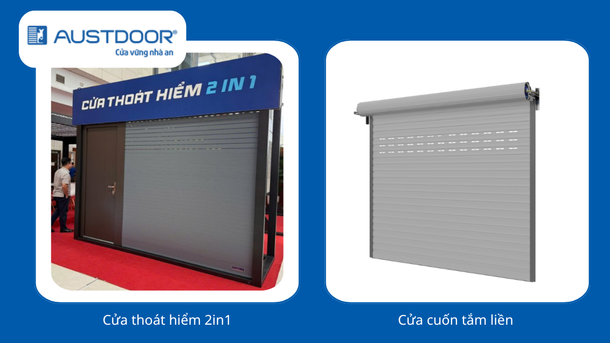 Cửa cuốn Austdoor chính hãng lắp đặt cho nhà phố và cửa hàng