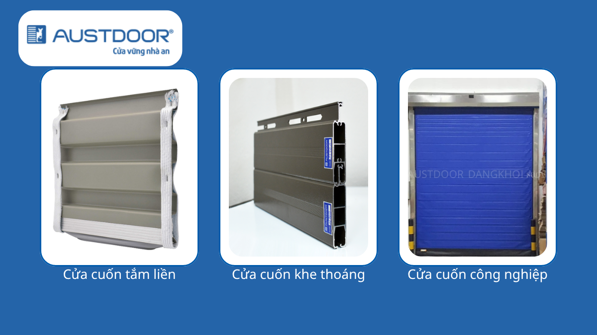 So sánh các mẫu cửa cuốn Austdoor phổ biến