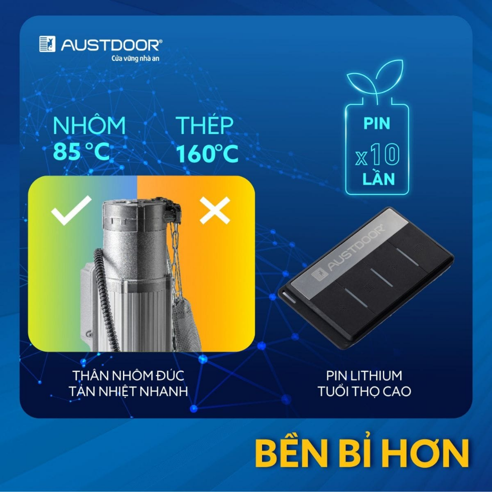 Bộ tời Austdoor S200 chính hãng