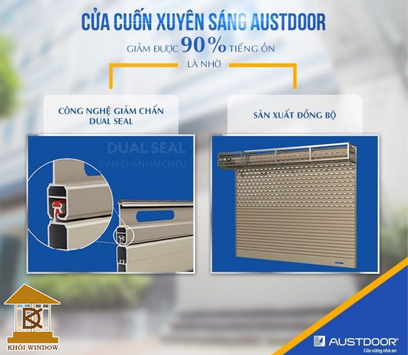 Cửa Cuốn Austdoor E50 Chính Hãng
