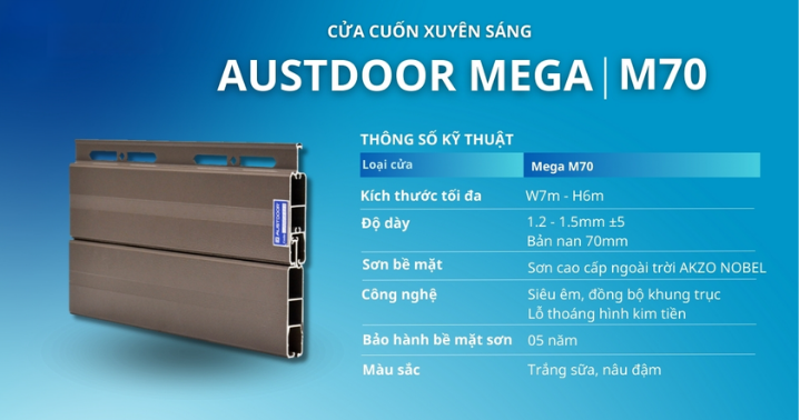 Cửa Cuốn Khe Thoáng Mega