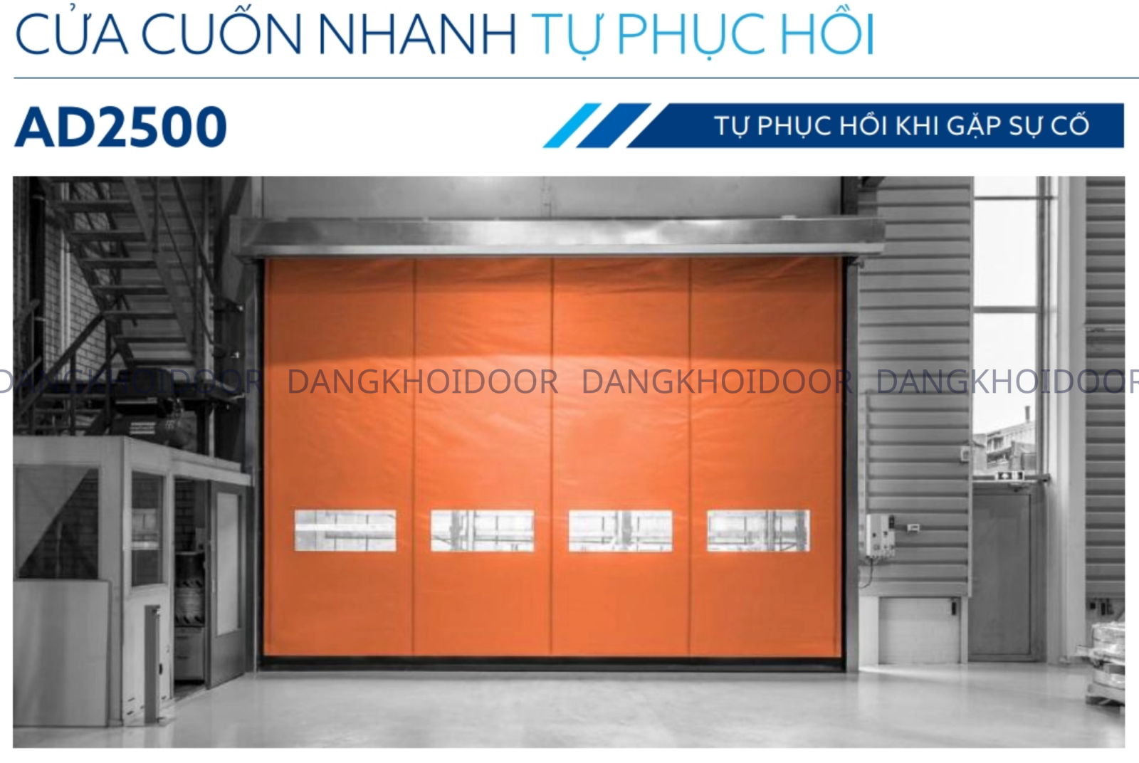 Cửa Cuốn Nhanh Tự Phục Hồi Chính Hãng 