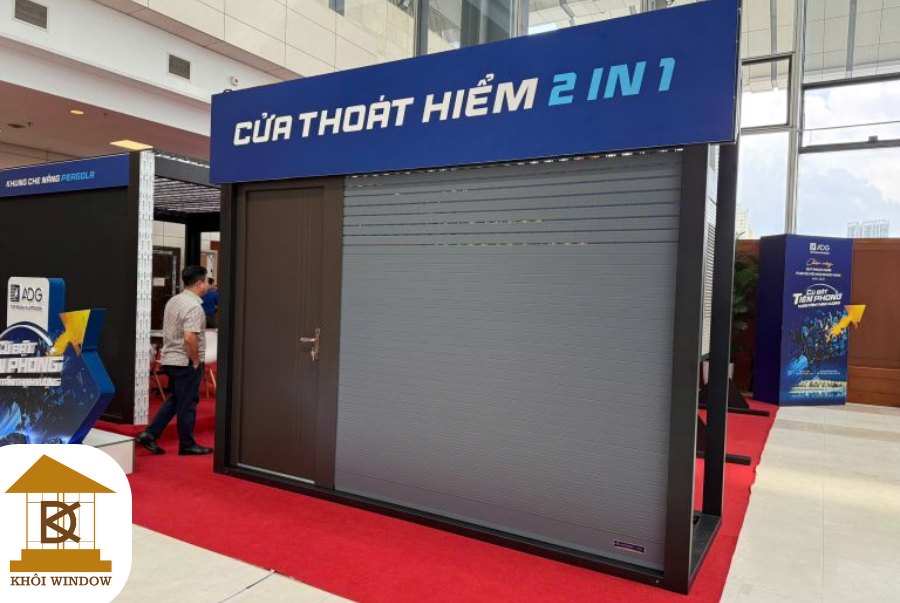 Cửa Thoát Hiểm 2 Trong 1 Austdoor Chính Hãng