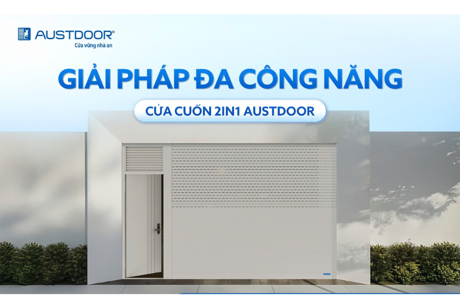 Cửa Thoát Hiểm 2 Trong 1 Austdoor Chính Hãng