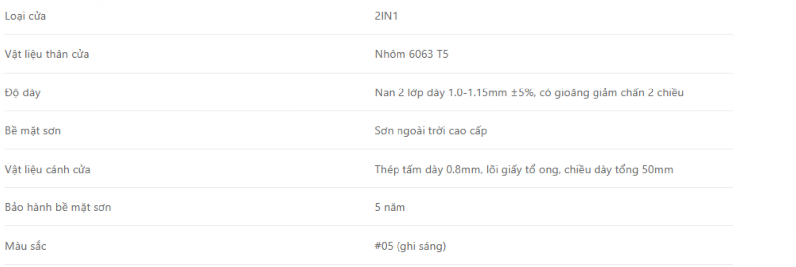 Cửa Thoát Hiểm 2 Trong 1 Austdoor Chính Hãng