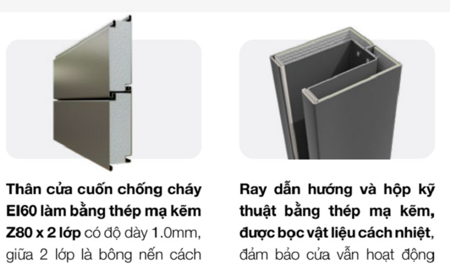 cửa cuốn chống cháy Austdoor FS1000